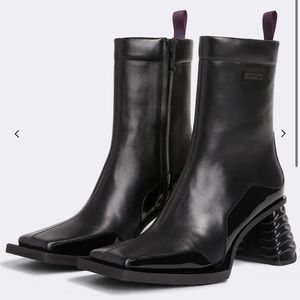 Eytys Gaia Black Leather Boots Size 11/41 - image 1